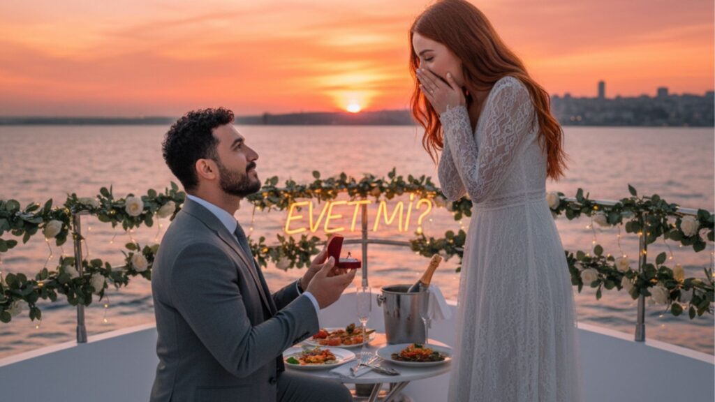 boğazda evlilik teklifi