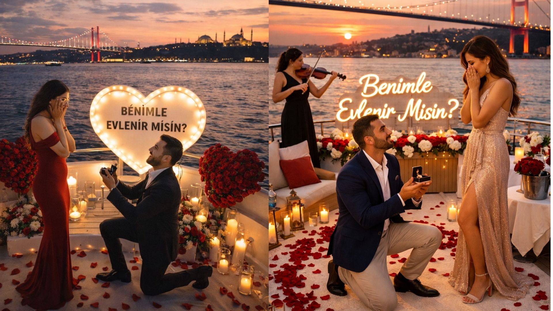 Boğaz Manzaralı Evlilik Teklifi! En Özel Anınıza İstanbul Şahitlik Etsin   