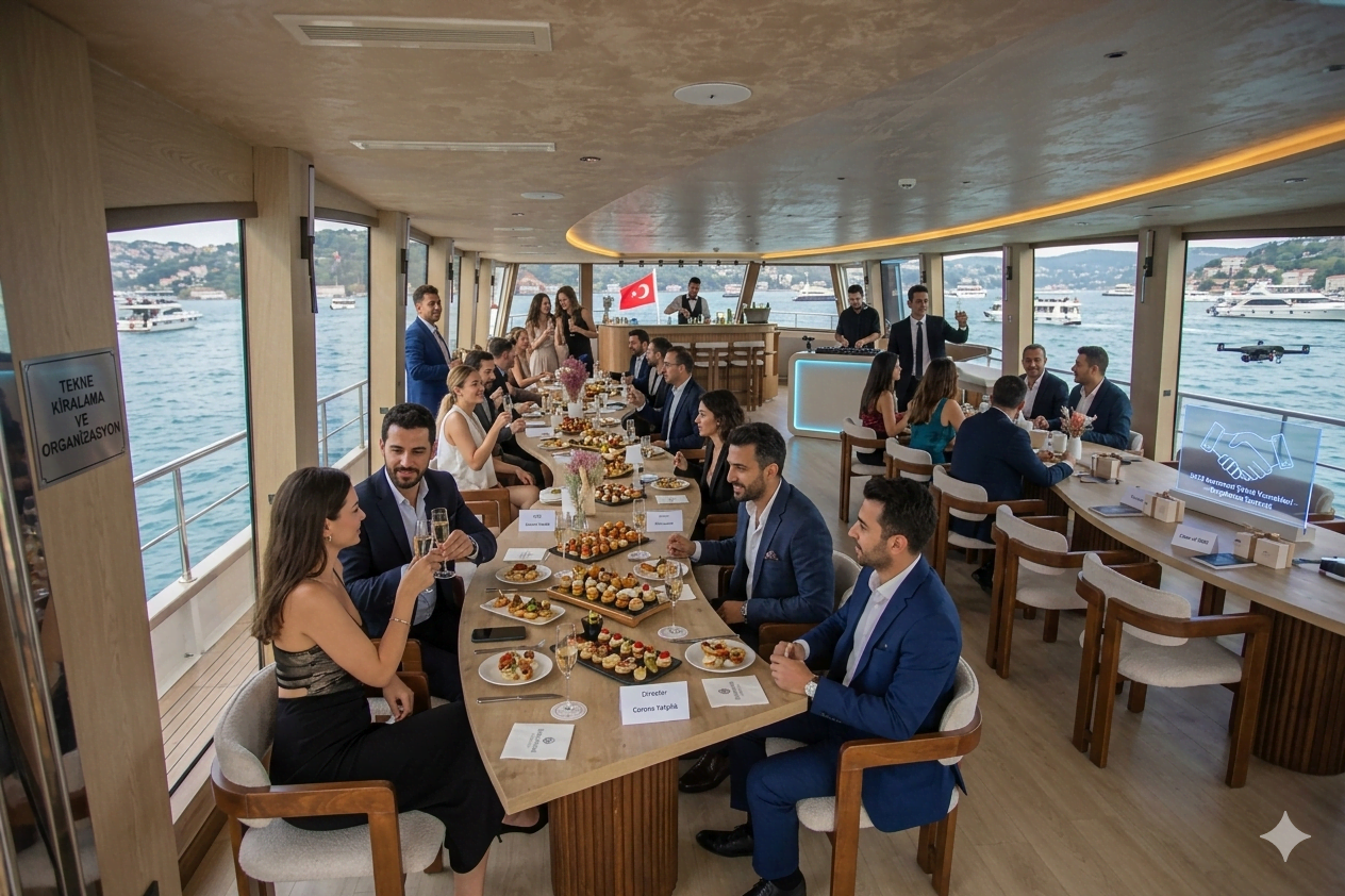 İstanbul Boğazı’nda Tekne Kiralama ve Organizasyon (60-70 Kişilik) 2026